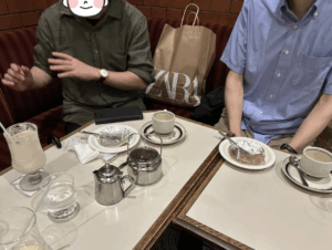 喫茶店で婚活相談
