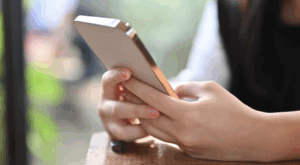 スマホでのやり取り